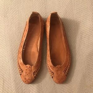 Vintage Woven Leather Loafers